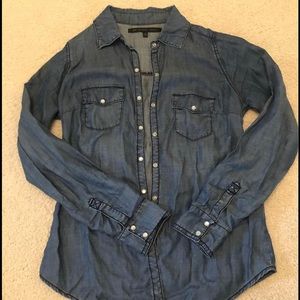Denim button up